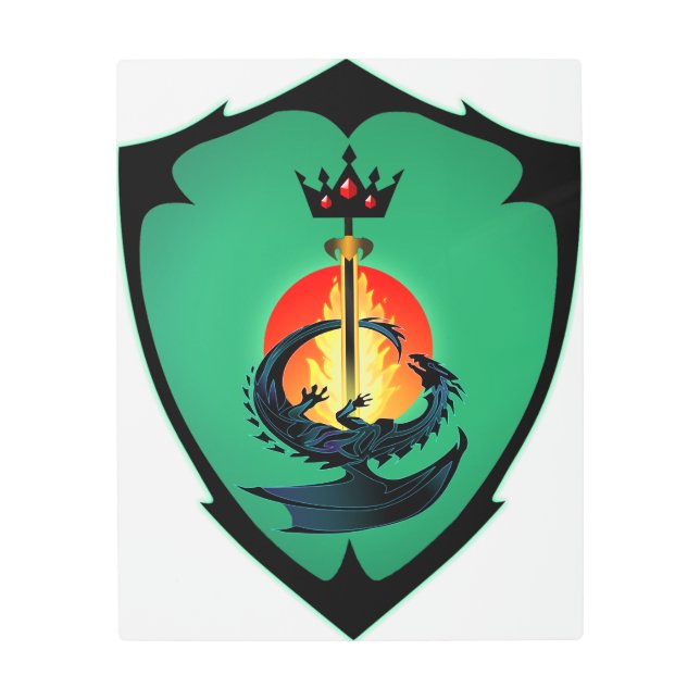 Rethven Coat of Arms Metal Print (Front)