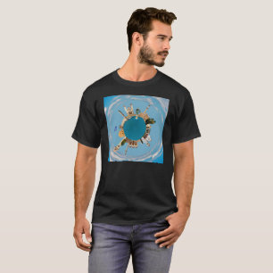 Rethymno city Greece little tiny planet landmark a T-Shirt