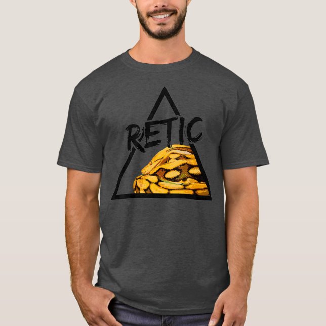 Retic Reticulated Python Snake Keeper T-Shirt (Front)