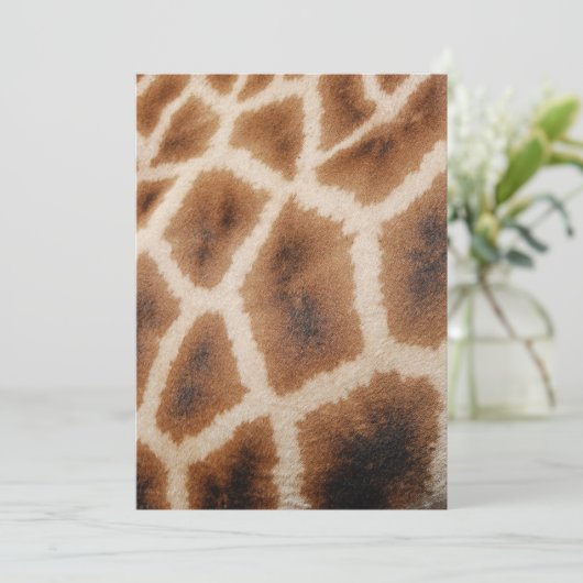 Reticulated Giraffe Pattern Wild Animal Print Gift (Standing Front)
