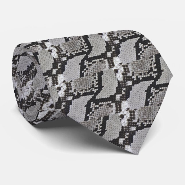 Reticulated Python Neck Tie (Rolled)