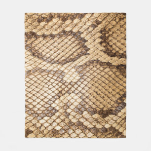 Reticulated python skinpython,skin,snake,reticulat fleece blanket