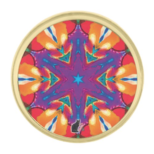 Reticule Kaleidoscope Lapel Pin