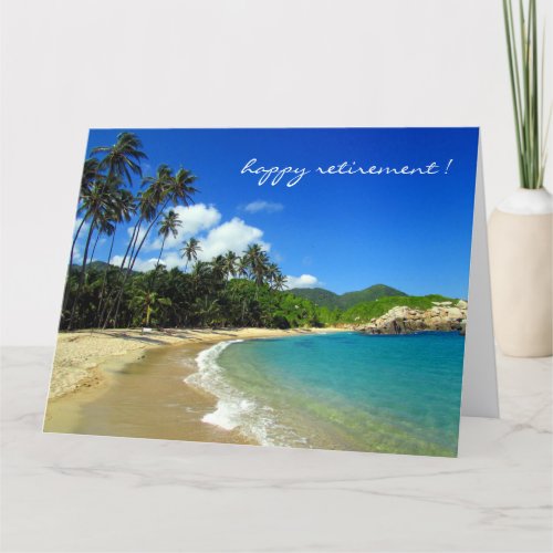 reting caribbean beach card