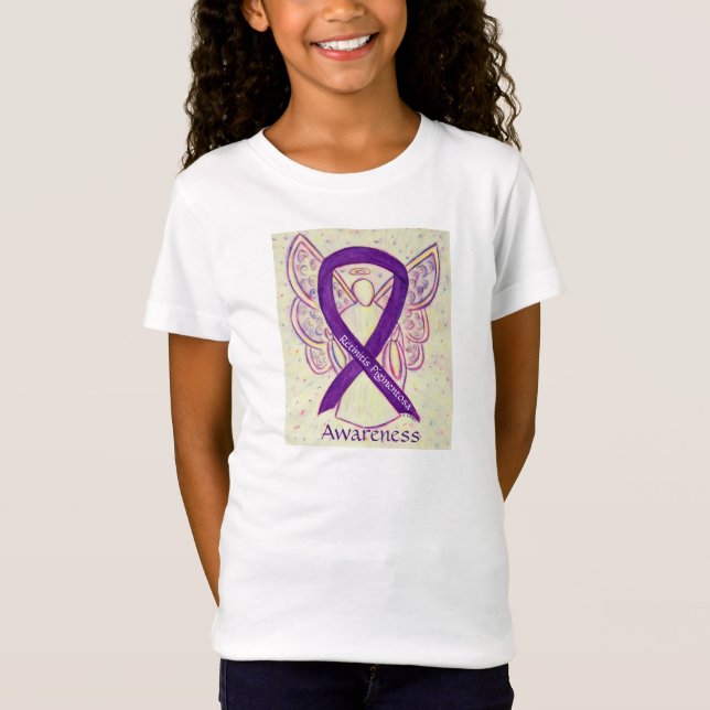 Retinitis Pigmentosa Awareness Ribbon Angel Shirt (Front)