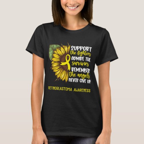 Retinoblastoma Awareness Ribbon Support Gifts T_Shirt