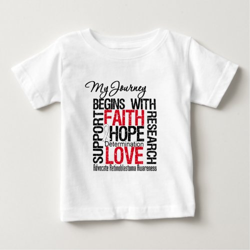 Retinoblastoma My Journey Begins With Faith Baby T_Shirt