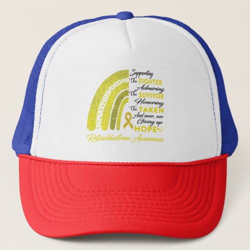 Retinoblastoma Warrior Supporting Fighter Trucker Hat