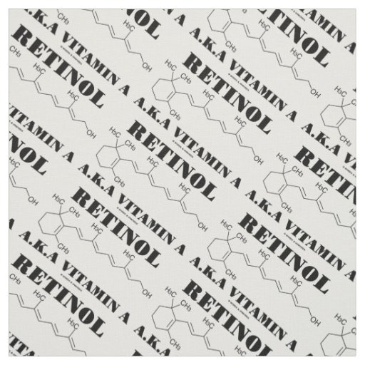 Retinol A.K.A. Vitamin A Chemical Molecule Fabric