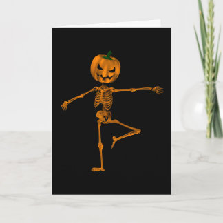 Retire Ballet Position Pumpkin Card