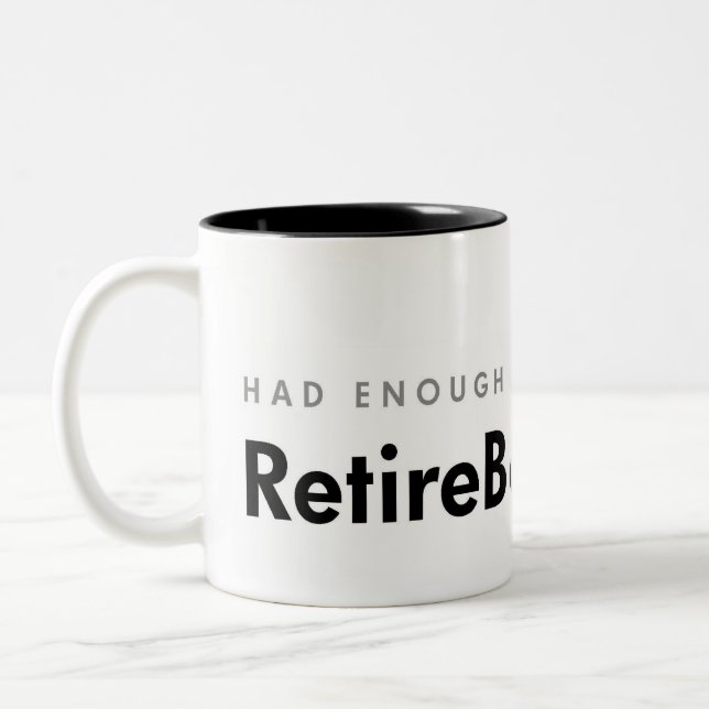 Retire Barney Mug (Left)