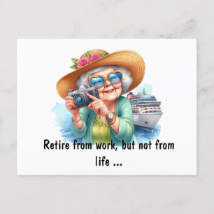 Retire From Work Postcard