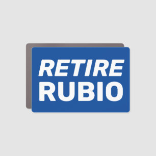 Retire Rubio Florida senate election 2022 blue Car Magnet