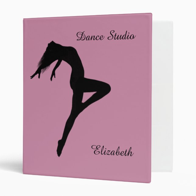 Retire Silhouette Personalized Dance Binder (Front/Inside)