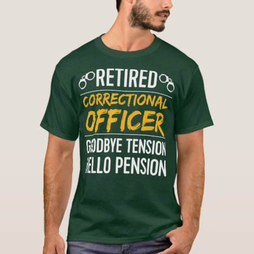 Retired 2020 correctional officer funny gift T_Shirt