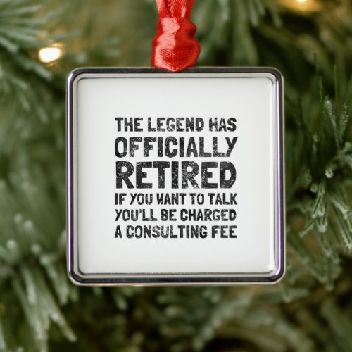 Retired 2020 metal ornament