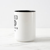 Retired 2022 not my problem anymore funny present Two-Tone coffee mug (Center)