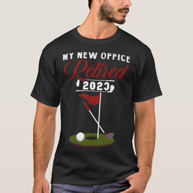 Retired 2023 Golf Retirement Plan Gag  Golfers T-Shirt (Front)