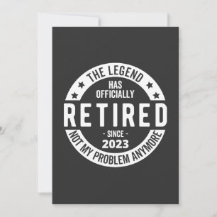 retired 2023 invitation