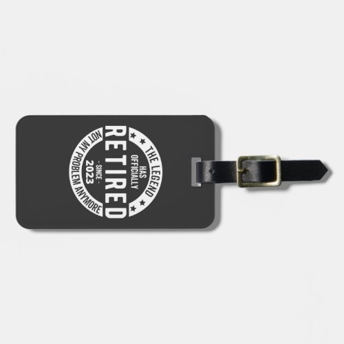 retired 2023 luggage tag