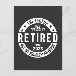 retired 2023 postcard
