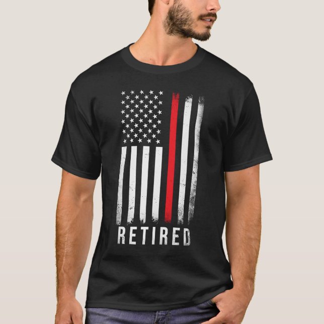 Retired 2023 Retirement Fire Fighter T-Shirt (Front)