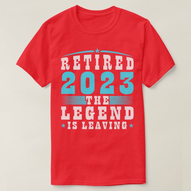 Retired 2023 TheIs Leaving Male Retirement T-Shirt (Design Front)