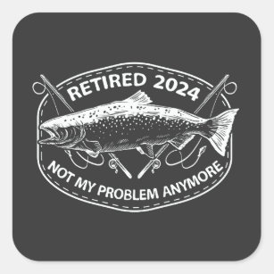 Fishing Problem Solved Funny Fishing Vinyl Decal Sticker - Choose