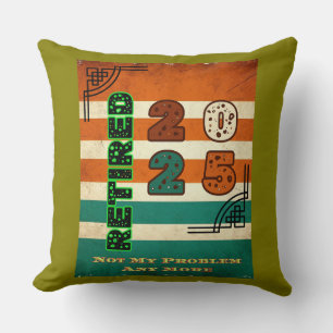 Retired 2025 throw pillow