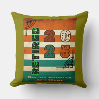 Retired 2025 throw pillow