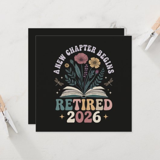 Retired 2026 A New Chapter Begins (Front/Back In Situ)