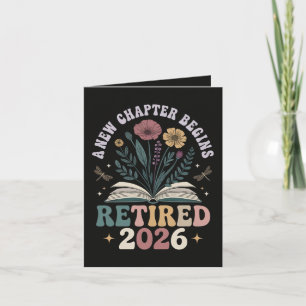 Retired 2026 A New Chapter Begins Holiday Card