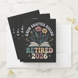 Retired 2026 A New Chapter Begins Pocket Folder