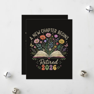 Retired 2026 A New Chapter Begins Retirement Holiday Card