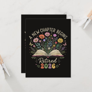Retired 2026 A New Chapter Begins Retirement Invitation