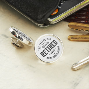Retired 2026 not My Problem Anymore Vintage Retro Lapel Pin