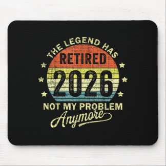 Retired 2026 Retirement 2026  Mouse Pad