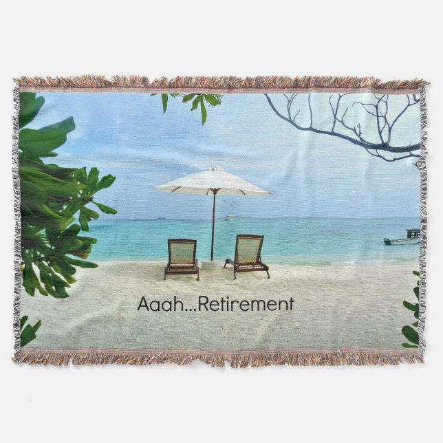 Retired - Aaah...Retirement Throw Blanket (Front)