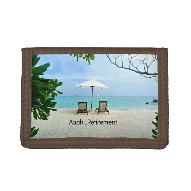 Retired - Aaah...Retirement Trifold Wallet (Front)
