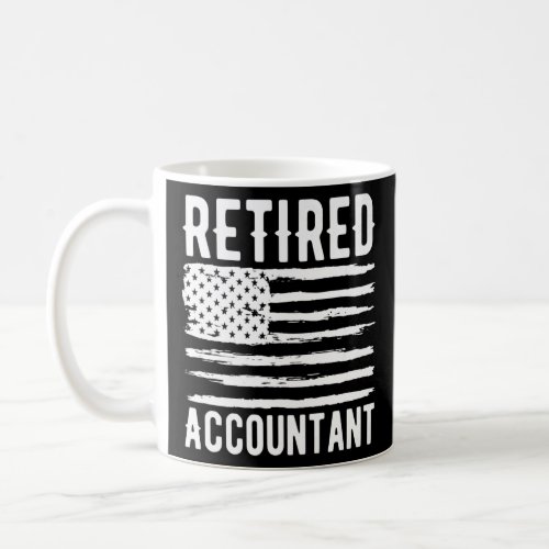 Retired Accountant Profession American Flag Premiu Coffee Mug
