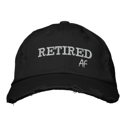 Retired AF Embroidered Baseball Cap