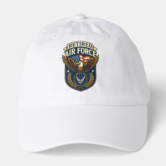 Retired AIR FORCE logo with eagle & flag Hat (Front)
