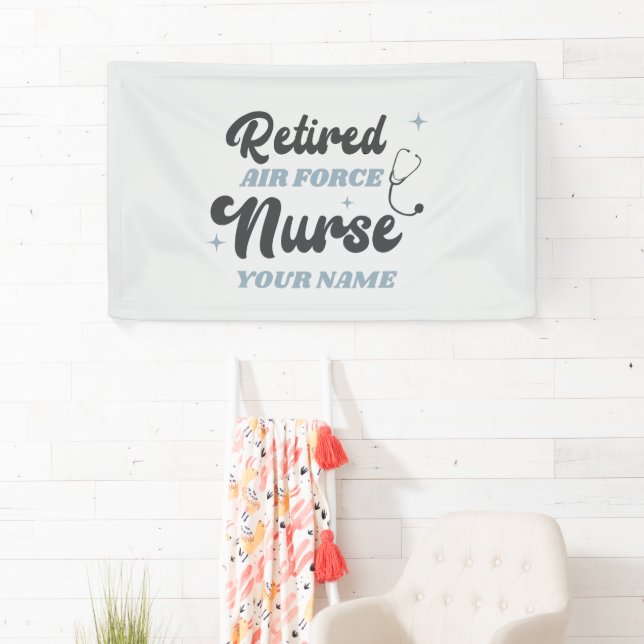 Retired Air Force Nurse Retirement Banner (Insitu)