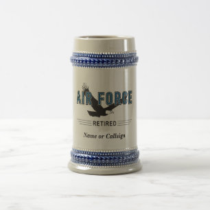 Retired Air Force Veteran Beer Stein