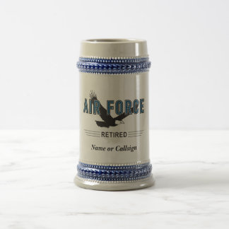 Retired Air Force Veteran Beer Stein