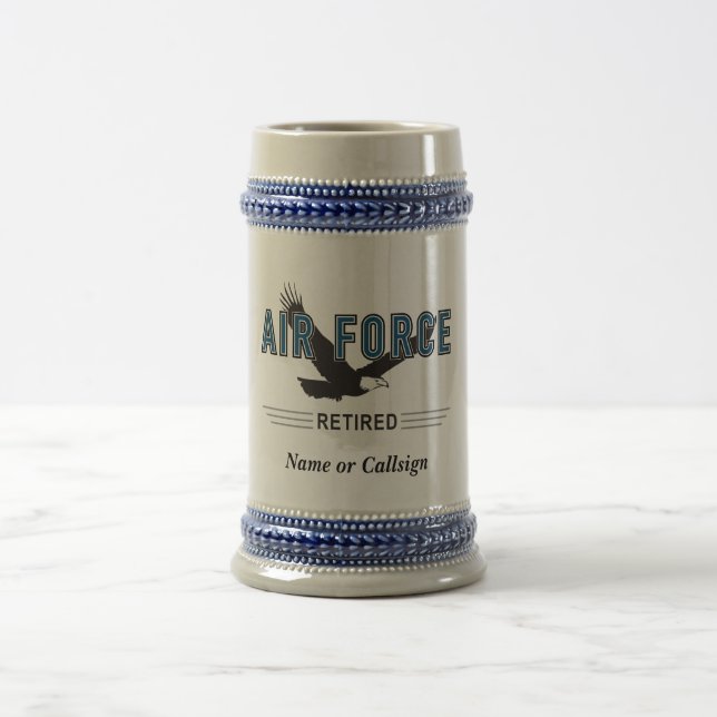 Retired Air Force Veteran Beer Stein (Center)
