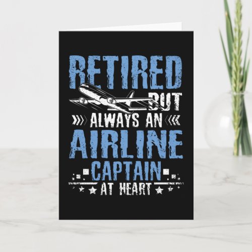 Retired airline captain card