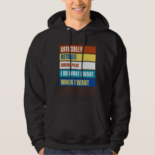 Retired Airline Pilot Retirement Retired Pilot Hoodie
