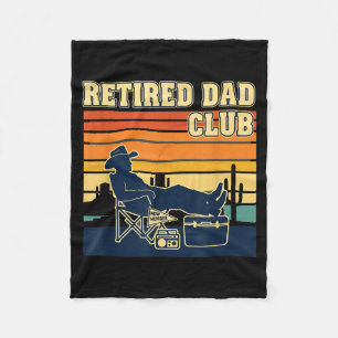 Retired And Proud Retirement Dad Club New Member Fleece Blanket