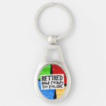 Retired and Ready to Relax, Funny Retirement Keychain